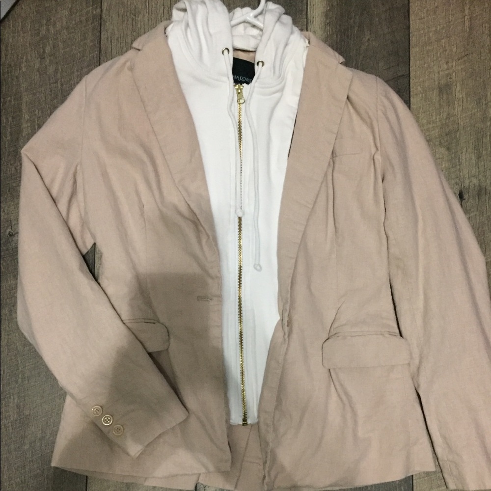 Linen blazer hoodie